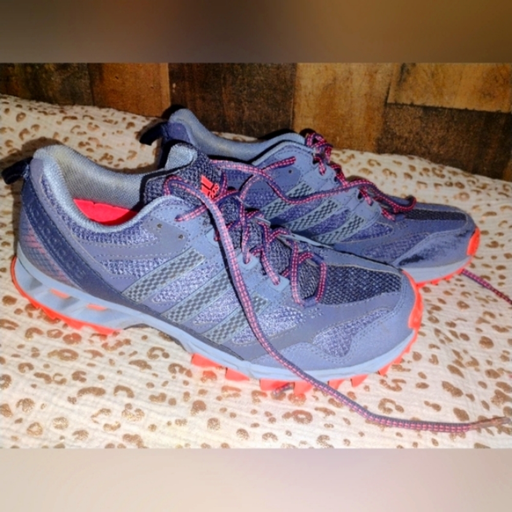 adidas Women's Athletic Sneakers in Navy and Coral